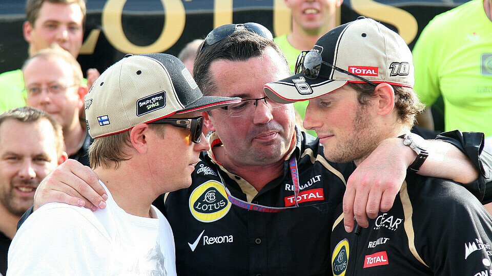 Kimi Räikkönen und Romain Grosjean sind optimistisch, Foto: Sutton