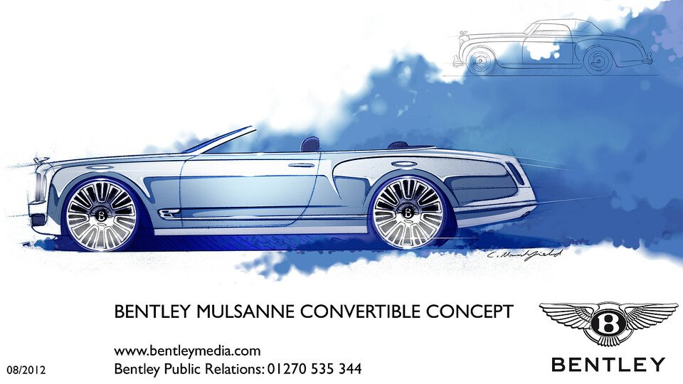 Das Mulsanne Cabriolet soll das weltweit eleganteste und innovativste sein, Foto: Bentley