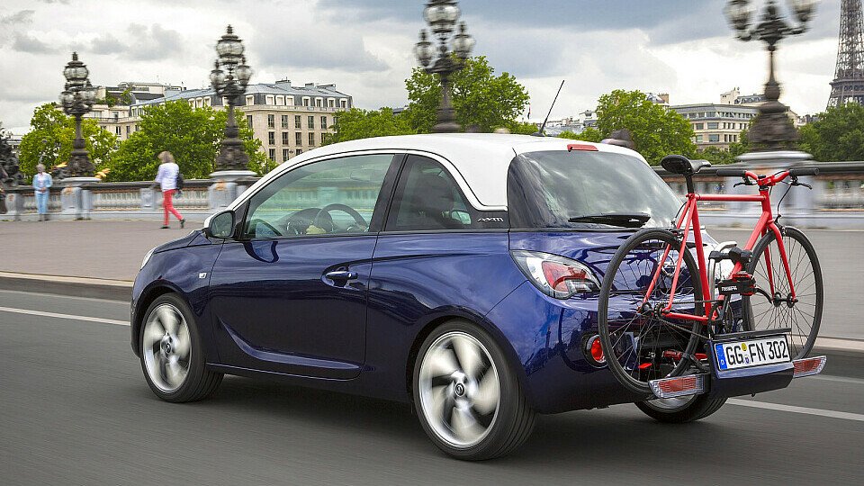 Mit dem Rad am Heck, Foto: Opel