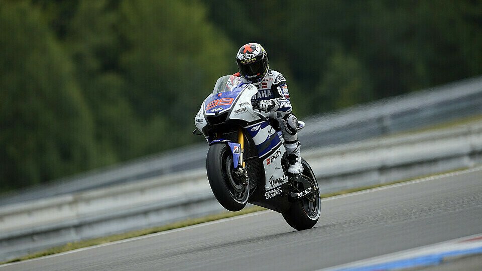 Jorge Lorenzo war nach dem Qualifying gut drauf, Foto: Yamaha Factory Racing