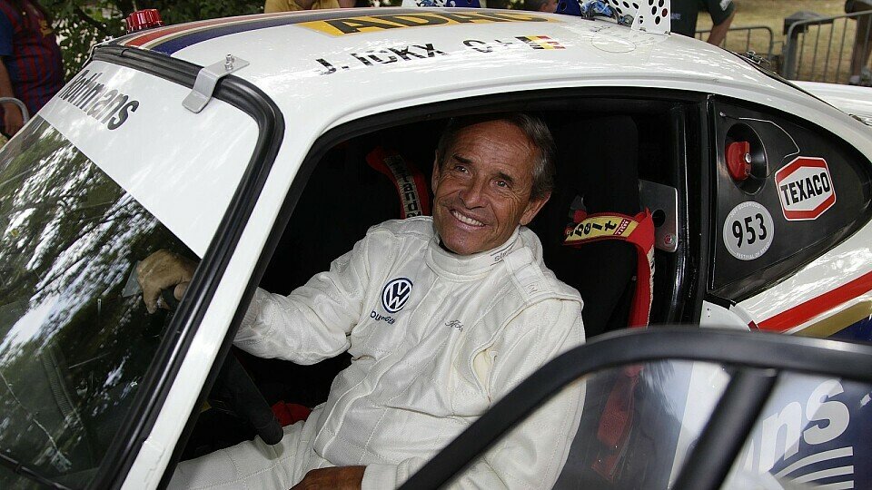Während der Rallye Deutschland drehte Jacky Ickx einige Demorunden, Foto: VW