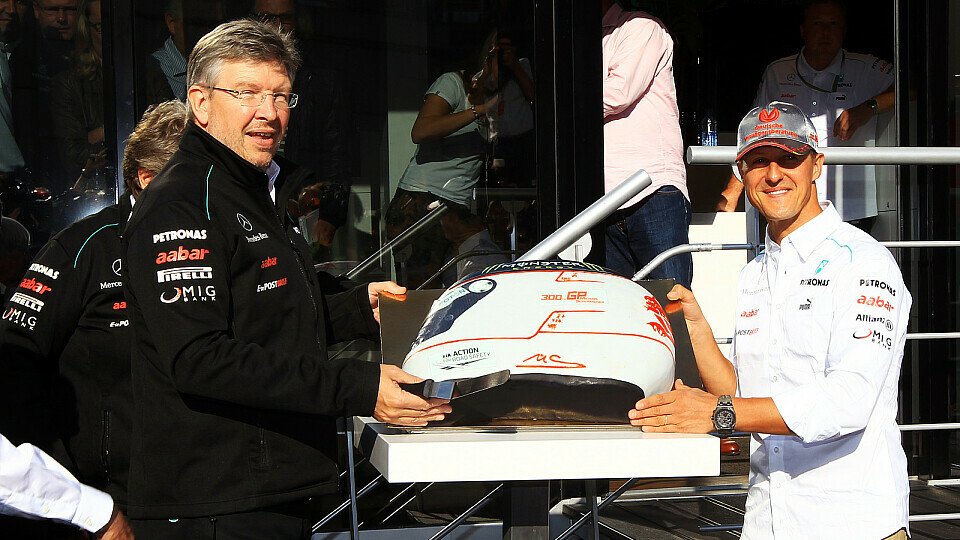 Werden Michel Schumacher und Ross Brawn auch nach einem endgültigen Rücktritt Schumachers zusammenarbeiten?, Foto: Sutton
