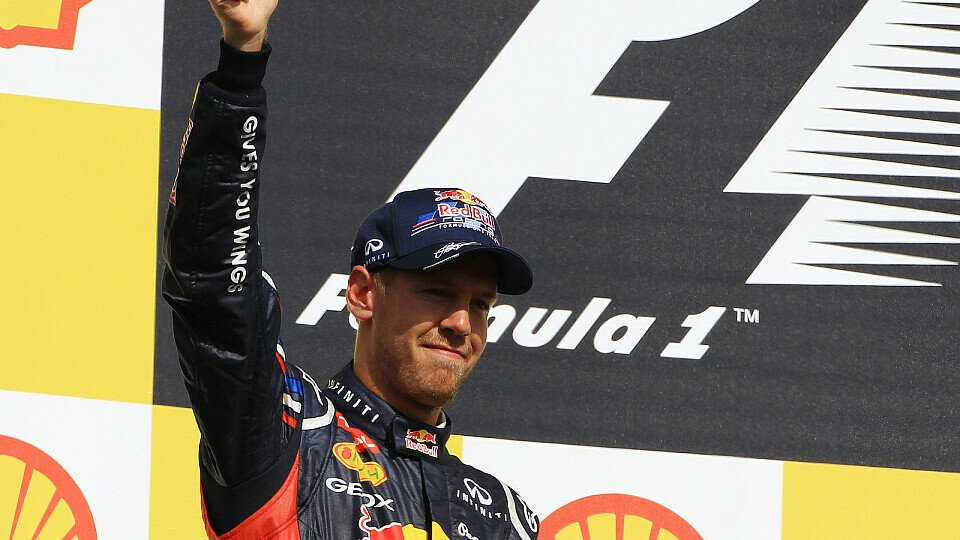Sebastian Vettel landete in Spa zum vierten Mal auf dem Podium, Foto: Sutton