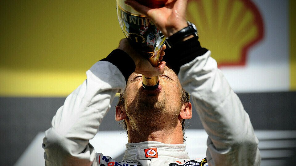 Button denkt gern an den Belgien GP 2012 zurück, Foto: Sutton