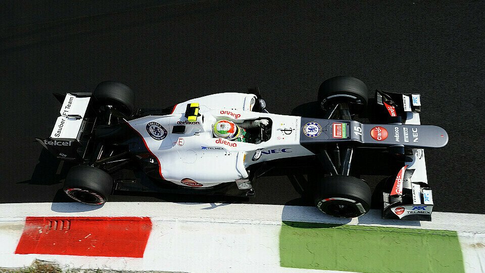 Sergio Perez macht im Rennen zehn Plätze gut, Foto: Sutton