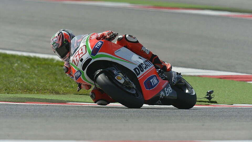 Nicky Hayden fuhr bei den Mischbedingungen noch am schnellsten, Foto: Ducati