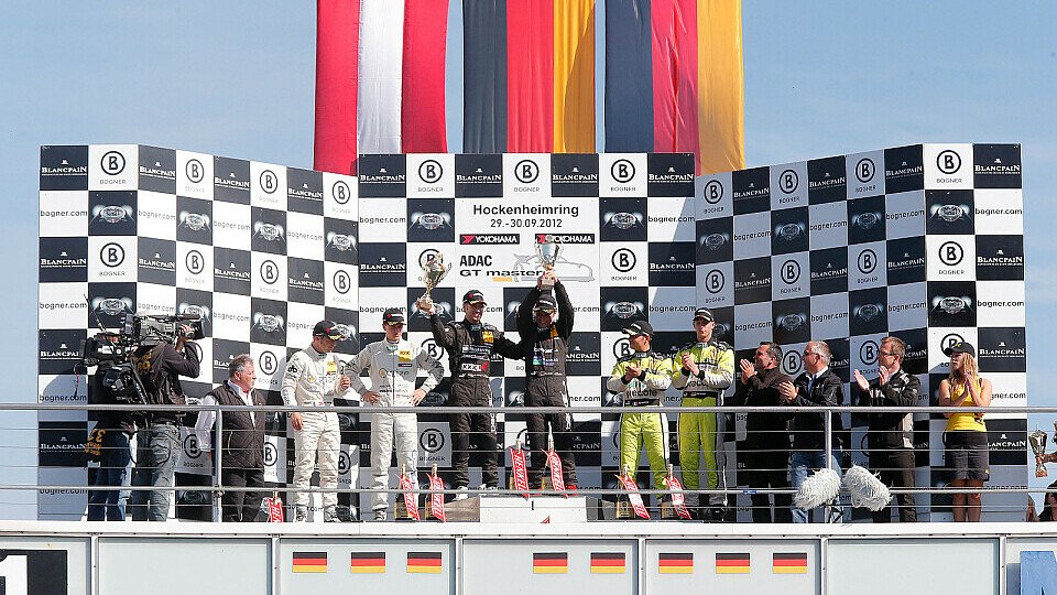 Erster Saisonsieg und damit die Meisterschaft gesichert: Maximilian Götz und Sebastian Asch, Foto: ADAC GT Masters