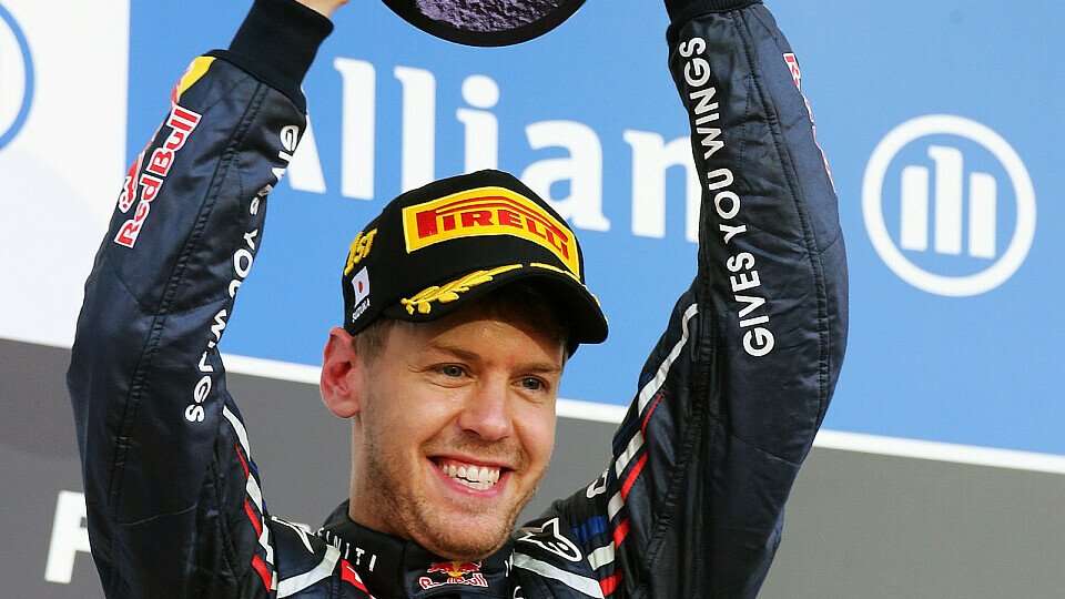 Sebastian Vettel feierte seinen dritten Erfolg in Japan, Foto: Sutton
