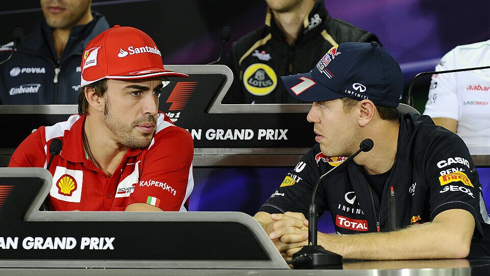 Vettel & Alonso sind sich uneinig über die Favoriten, Foto: Sutton