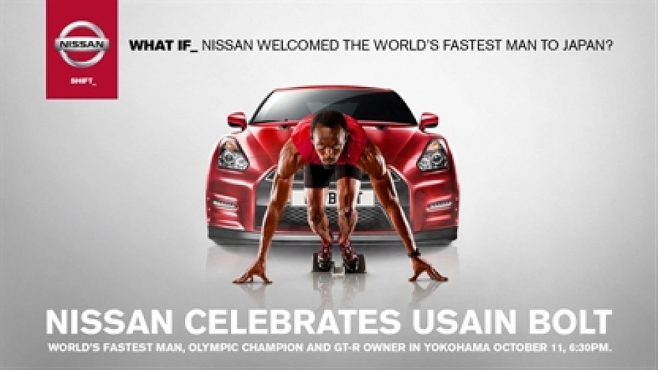 Usain Bolt ist nicht nur Markenbotschafter, sondern nun auch Director of Excitement, Foto: Nissan
