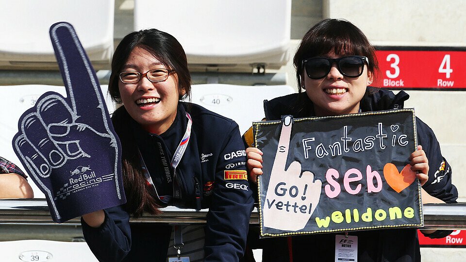 Sebastian Vettel hat in Südkorea zahlreiche Fans, Foto: Sutton