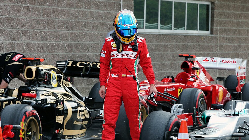 Fernando Alonso sieht sich um: Hat die Konkurrenz mehr Updates?, Foto: Sutton