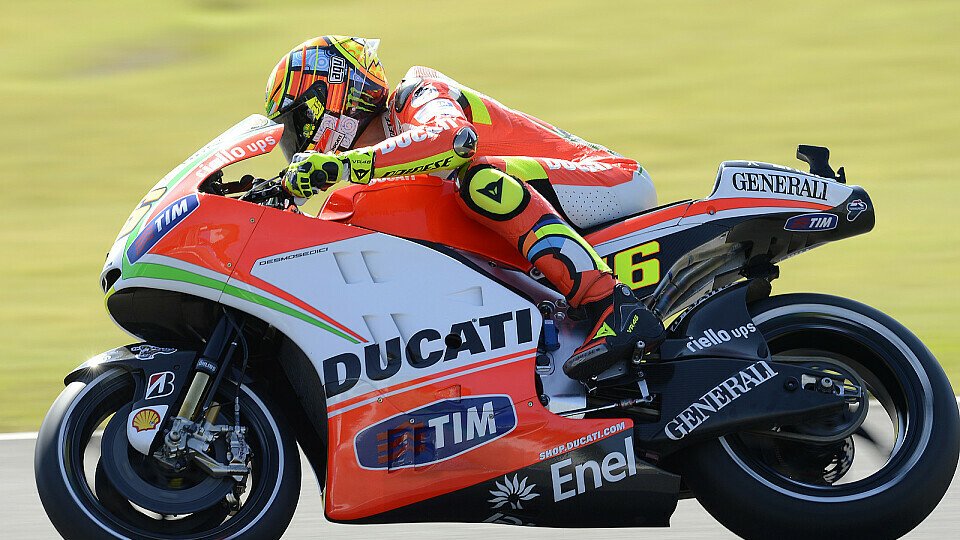 Valentino Rossi fehlte die Pace am Anfang, Foto: Ducati