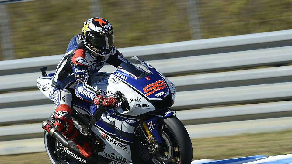 Jorge Lorenzo konnte seinem Landsmann nicht folgen, Foto: Yamaha Factory Racing