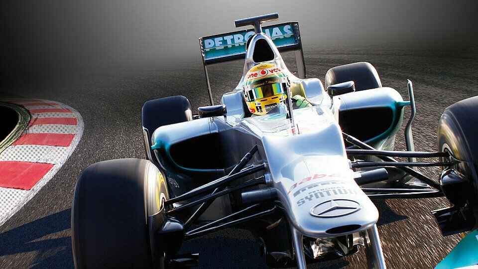 Kann Lewis Hamilton den Silberpfeil in ein Weltmeisterauto verwandeln?, Foto: adrivo Sportpresse (Fotomontage)