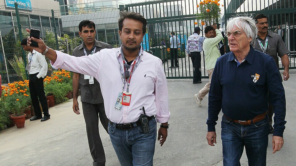 Bernie Ecclestone hat an Indien Gefallen gefunden, Foto: Sutton