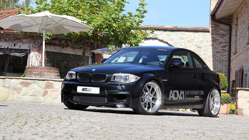 Das BMW 1er M Coupé von ATT-TEC wird in Zukunft noch weitere Anbauteile erhalten, Foto: ATT-TEC