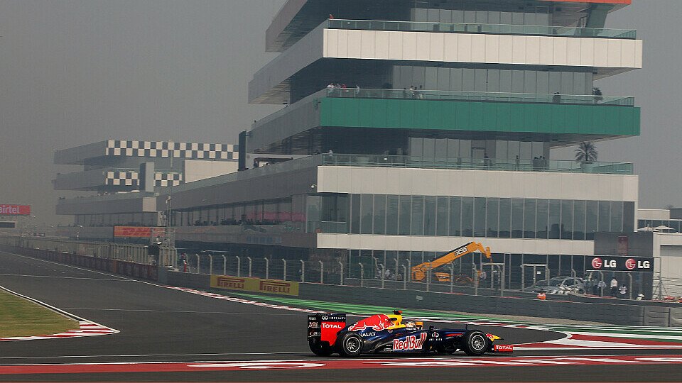 Sebastian Vettel gewann 2011 in Indien, Foto: Sutton
