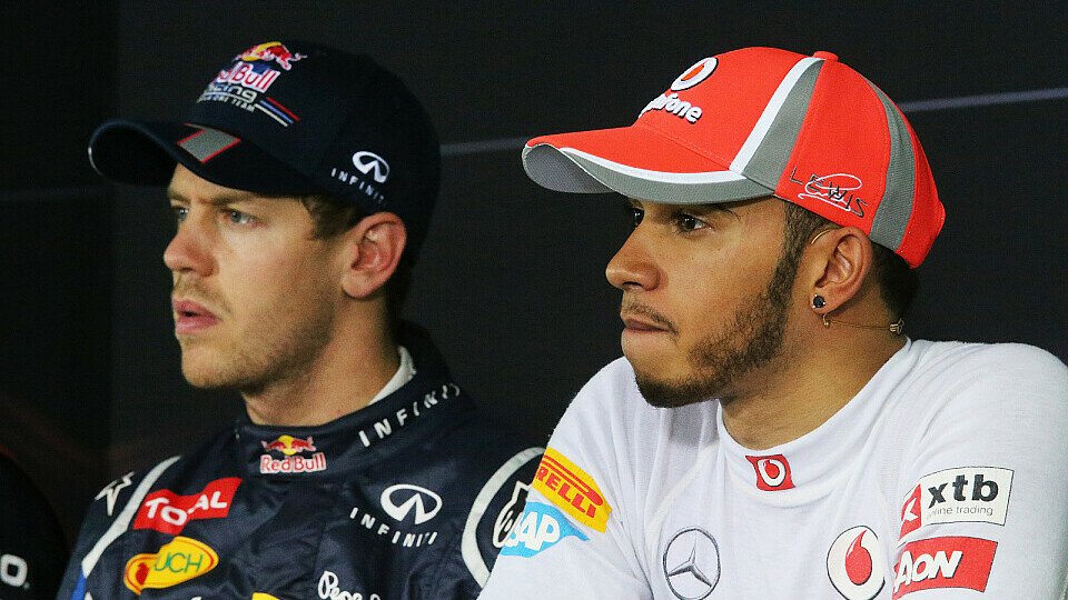 Machen sich Vettel und Hamilton die Pole und den Sieg unter sich aus, Foto: Sutton