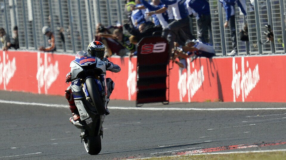 2012 fuhr Lorenzo letztmals als Weltmeister über die Linie, Foto: Yamaha Factory Racing