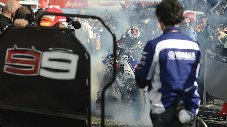 Jorge Lorenzo will es in Valencia noch einmal richtig krachen lassen, Foto: Yamaha Factory Racing