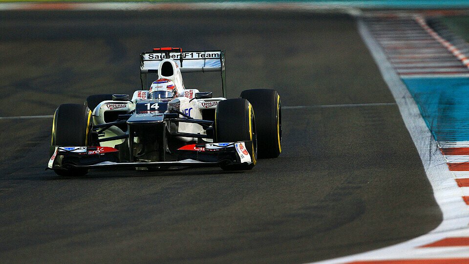 Kamui Kobayashi konnte Sauber in Abu Dhabi glücklich machen, Foto: Sutton