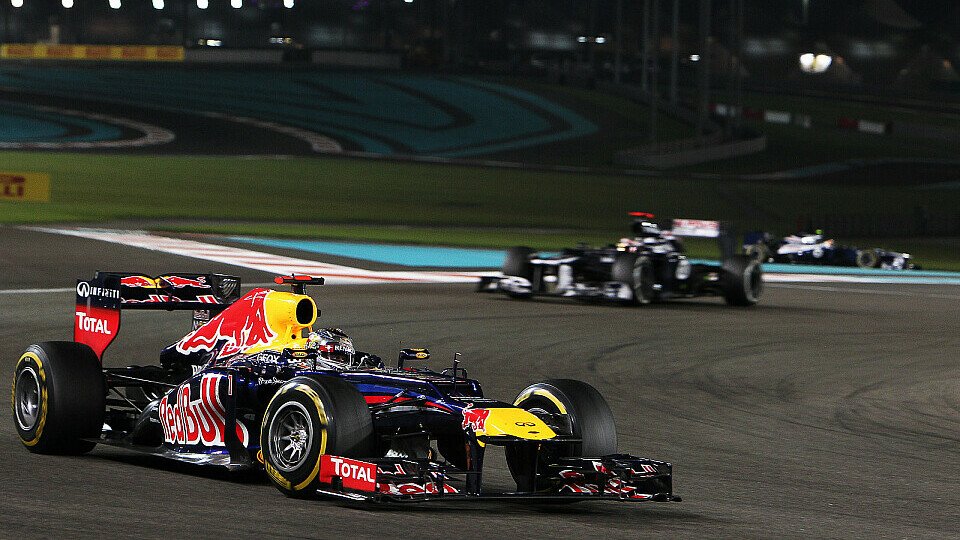 Sebastian Vettel schaffte es in Abu Dhabi aufs Podium, Foto: Sutton