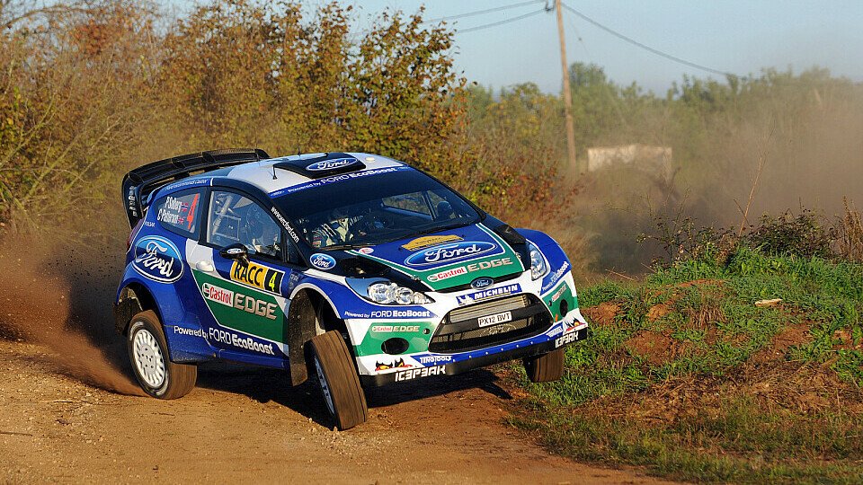 Petter Solberg musste seinen Ford Fiesta RS WRC abstellen, Foto: Sutton