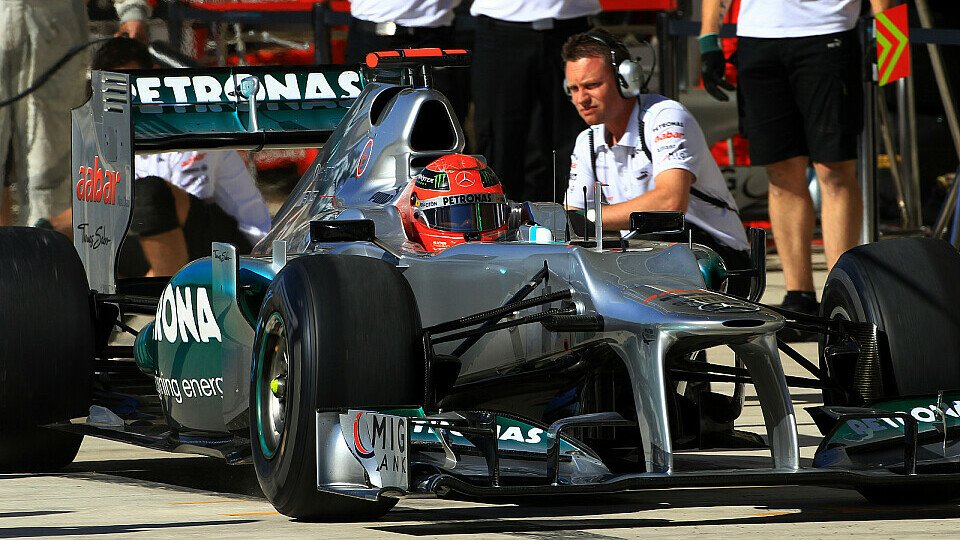 Michael Schumacher startet den US GP von Rang fünf, Foto: Sutton