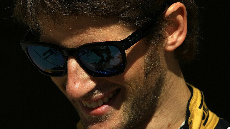 Romain Grosjean freut sich auf Interlagos, Foto: Sutton