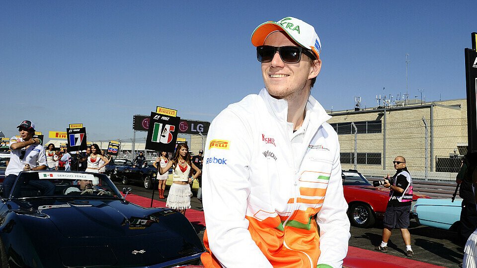 Nico Hülkenberg will sich mit einem Strahlen von Force India verabschieden, Foto: Sutton