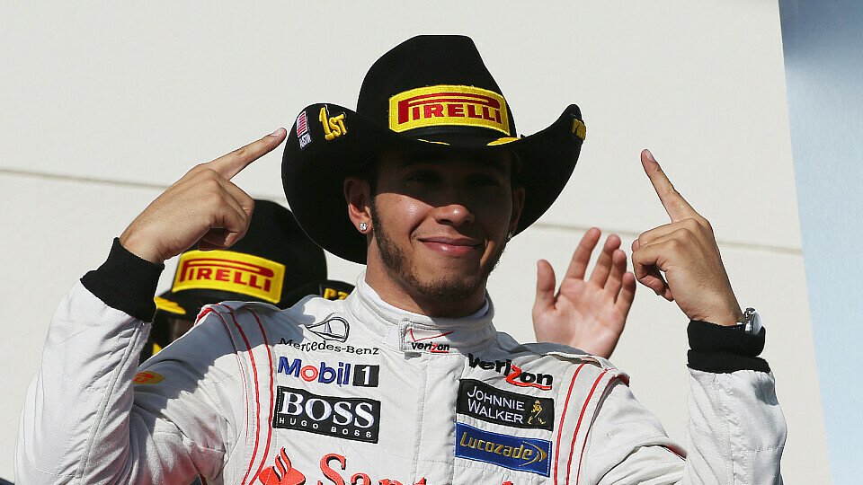 Cowboy-Hut und Sieg für Lewis Hamilton in Austin, Foto: Sutton