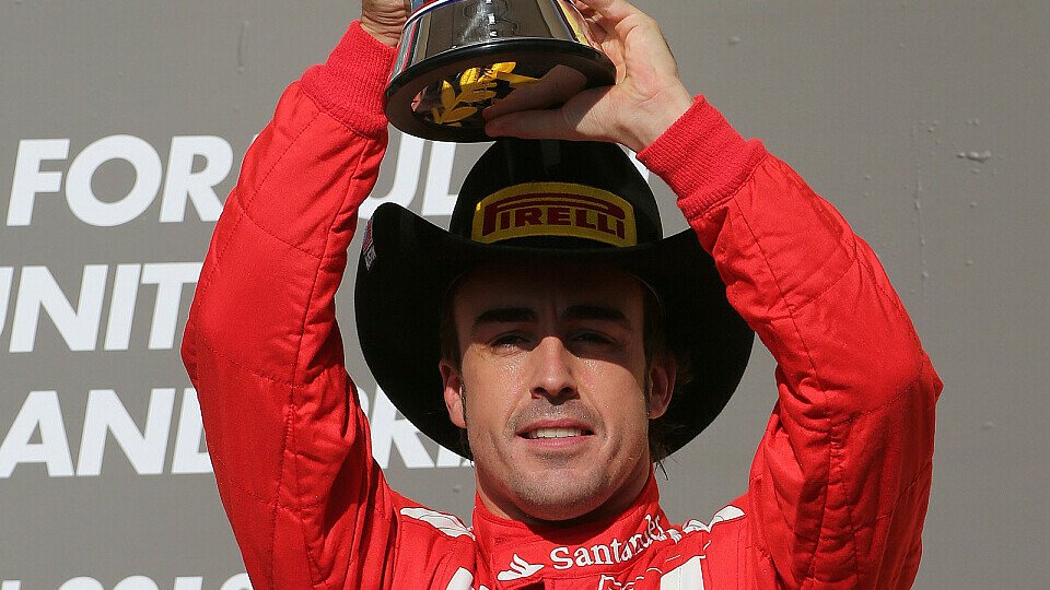 Alonso feierte Platz drei wie den Sieg, Foto: Sutton