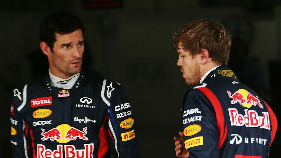 Webber spricht Vettel Mut zu, Foto: Red Bull
