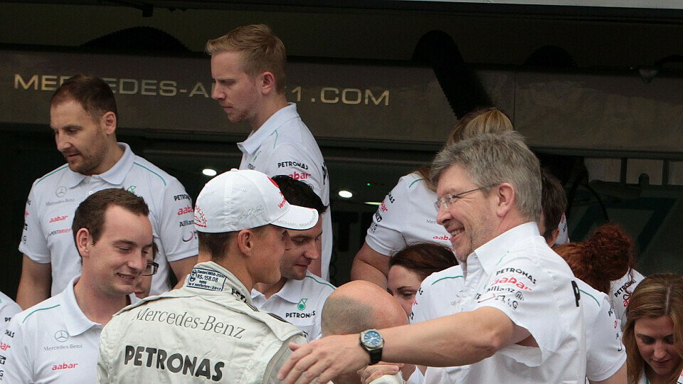 Ross Brawn und Michael Schumacher waren lange Zeit Weggefährten, Foto: Sutton