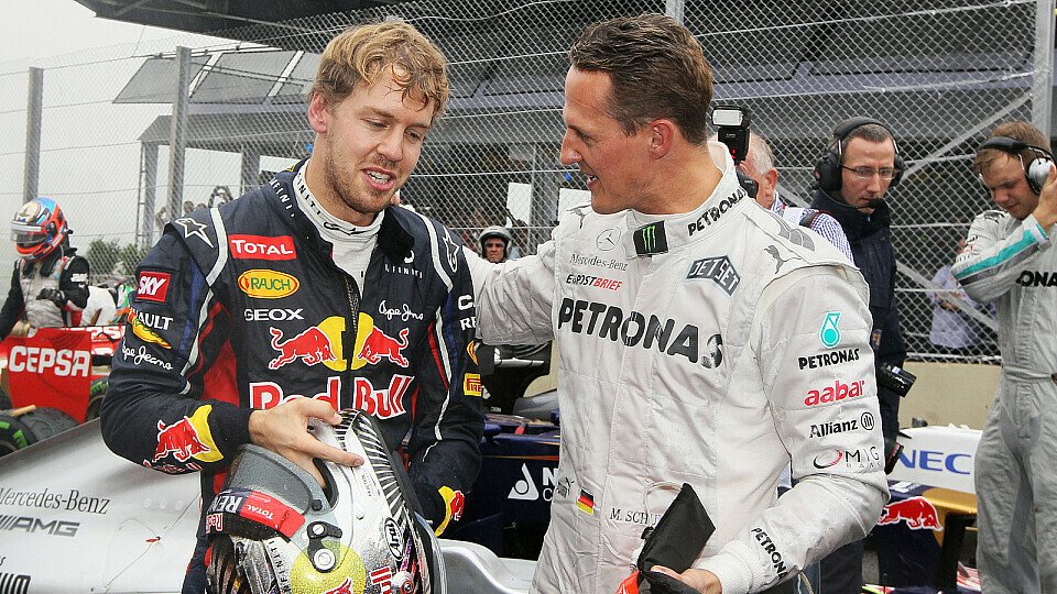 Geht es nach Christian Horner, ist Sebastian Vettel so gut wie Michael Schumacher, Foto: Sutton