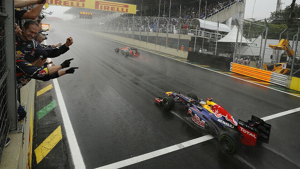 Kein einfaches Rennen in Interlagos: Sebastian Vettel wird's bestätigen, Foto: Sutton