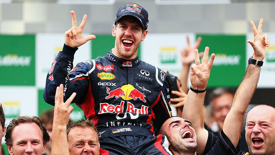 Sebastian Vettel steht vor seiner viertel Titel-Krönung, Foto: Red Bull