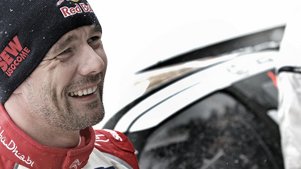 Sebastien Loeb hatte beim Testen in Schnee und Eis mächtig Spaß, Foto: Citroen