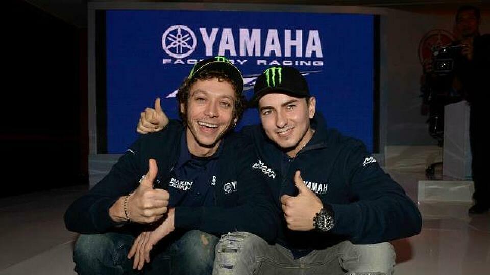 Jorge Lorenzo und Valentino Rossi sind wieder vereint, Foto: Yamaha