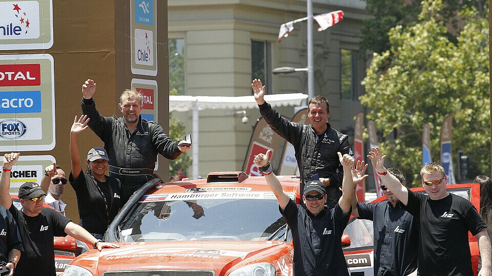 Matthias Kahle und Thomas Schünemann beendeten die Rallye Dakar auf Rang 13, Foto: DPPI, Olaf Kreiß