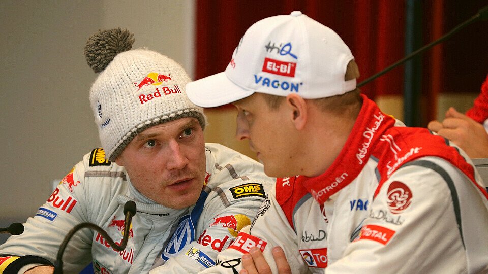 Jari-Matti Latvala und Mikko Hirvonen kennen sich sehr lange, Foto: Red Bull/GEPA