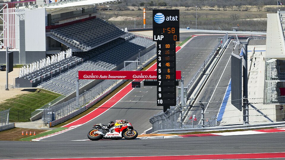 Marc Marquez bewies am ersten Tag in Texas, dass er nicht nur auf gewohntem Terrain schnell ist, Foto: Repsol Honda