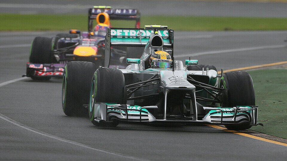 Lewis Hamilton kämpfte mit seinen Reifen, Foto: Sutton