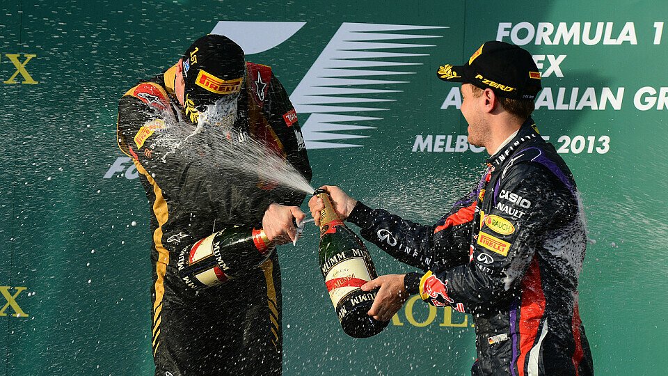 Vettel musste sich Räikkönen geschlagen geben, Foto: Sutton