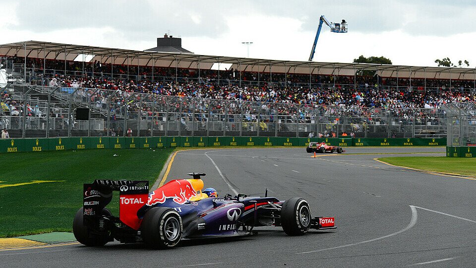 Sebastian Vettel kämpfte in Melbourne mit den Reifen, Foto: Sutton