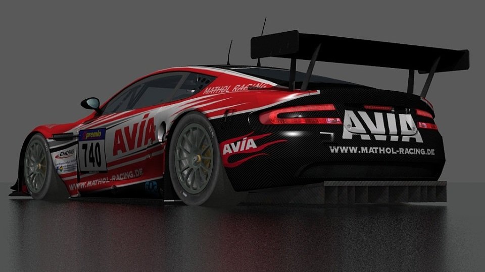 Neues Gewand für den AVIA-Aston: Diese Designstudie liefert einen Vorgeschmack auf die Saison 2013., Foto: AVIVA racing