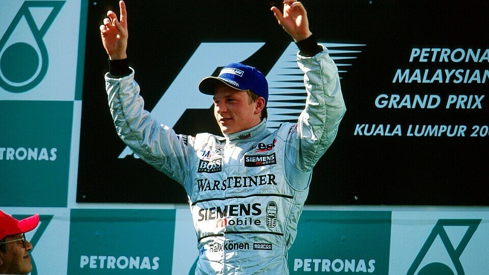 2003 stand Räikkönen das erste Mal auf dem Siegerpodest, Foto: Sutton