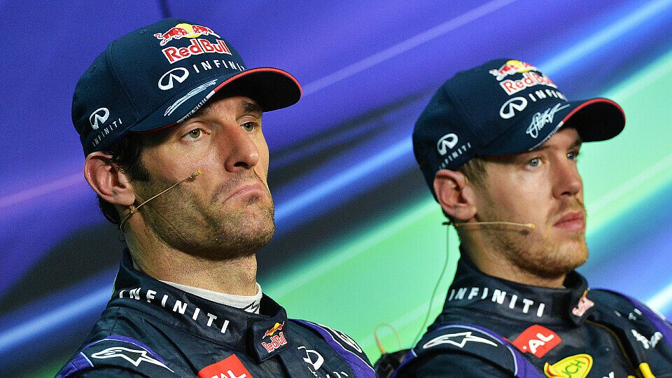 Mark Webber und Sebastian Vettel haben sich nicht viel zu sagen, Foto: Sutton