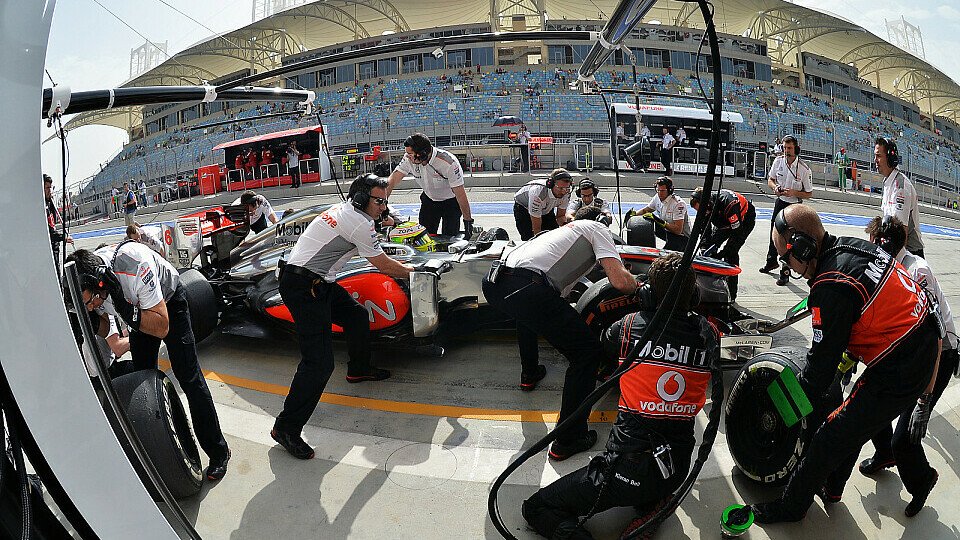Bahrain liegt dem Krisen-McLaren überhaupt nicht, Foto: Sutton